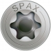 Scatola a viti SPAX Filettatura parziale 4 x 40 mm Testa piatta (25 Unità)