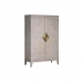 Cupboard DKD Home Decor Beige Metal Mango wood 90 x 40 x 180 cm