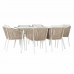 Table set with chairs DKD Home Decor Beige 78 cm 163 x 95 x 6 cm  