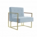 Fotelis DKD Home Decor Auksinis Dangaus mėlynumo Metalinis Plastmasinis Aksomas 67 x 70 x 76 cm