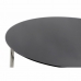 Sofabord DKD Home Decor Sort Sølvfarvet Krystal Stål Plastik 100 x 100 x 45 cm