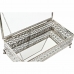 Smykkeskrin DKD Home Decor Krystall Sølv Metall (25,5 x 12,5 x 7,5 cm)