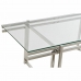 Tavolino da Caffè DKD Home Decor Cristallo Acciaio inossidabile (120 x 60 x 45 cm)