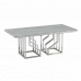 Konferenční stolek DKD Home Decor Bílý Stříbřitý Sklo Ocel 120 x 60 x 40 cm
