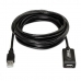 USB 2.0 Cable Aisens Black 10 m
