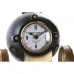 Reloj de Mesa DKD Home Decor 20,5 x 20,5 x 21,5 cm Negro Dorado Aluminio Resina Colonial