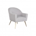 Armchair DKD Home Decor Grey Golden Metal 70 x 74 x 82,5 cm