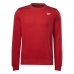 Herensweater zonder Capuchon Reebok RI FT LEFT CHEST IL4041  Rood