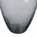 Vase Kristall Grau Metall Silber 23 x 23 x 47 cm