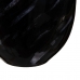 Βάζο 23 x 13 x 41 cm Κρυστάλλινο Μαύρο Μέταλλο Ασημί