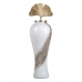 Vase 29 x 29 x 102 cm Krystal Gylden Metal Hvid