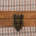 Laegaste Komplekt 80 x 41,5 x 25 cm Sünteetiline Kangas Puit Ruudud (2 Tükid, osad)
