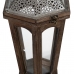 Svjetiljka 32 x 28 x 60 cm Svícen Kaštanová Stříbro Jedlové dřevo (2 kusů)