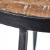 Postranný stolík 48 x 48 x 67 cm Prírodná Čierna