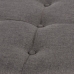 Puff 63 x 63 x 41 cm Sintetična Tkanina Kovina Temno siva
