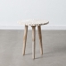 Side table 45 x 45 x 53 cm White Mango wood