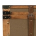 Набор сундуков 90 x 47 x 45 cm Синтетическая ткань Деревянный (3 Предметы)