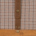 Juego de Baúles 90 x 47 x 45 cm Tejido Sintético Madera Cuadros (3 Piezas)