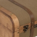 Zestaw kufrów 50 x 36 x 20 cm Tkanina syntetyczna Drewno (2 Części)