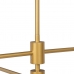 Deckenlampe 80 x 80 x 129,5 cm Gold Metall Moderne