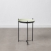 Postranný stolík 35,5 x 35,5 x 50,5 cm Čierna zelená Železo