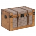 Set of Chests 45 x 30 x 29 cm Synthetic Fabric Wood Frames (2 Pieces)