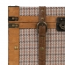 Zestaw kufrów 45 x 30 x 29 cm Tkanina syntetyczna Drewno Krata (2 Części)