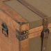 Zestaw kufrów 45 x 30 x 29 cm Tkanina syntetyczna Drewno (2 Części)