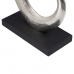 Deko-Figur 24 x 10 x 42 cm Schwarz Silber