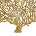 Decorațiune de Perete 58,5 x 8,5 x 55 cm Geam Auriu* Metal