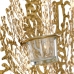 Wall Decoration 58,5 x 8,5 x 55 cm Crystal Golden Metal