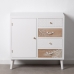 Sideboard MISS DAISY Natural Pine White 80 x 40 x 80 cm