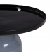 Βοηθητικό Τραπέζι 45 x 45 x 47 cm Κρυστάλλινο Μαύρο Γκρι Μέταλλο