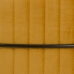 Pouf 80 x 80 x 46 cm Tissu Synthétique Métal Ocre