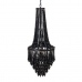 Plafondlamp 35 x 35 x 86 cm Zwart Metaal Hout