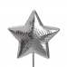 Figură Decorativă Stea Argintiu 10 x 10 x 28 cm