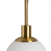 Deckenlampe 15 x 15 x 128 cm Kristall Gold