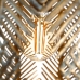 Lampa Sufitowa Kartki Złoty Metal 45 x 45 x 70 cm