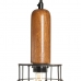 Stropna svjetiljka 12 x 12 x 27 cm Prirodno zlatan Drvo Željezo