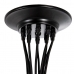 Lámpara de Techo 91 x 60 x 155 cm Cristal Negro Metal Ø 13 cm Moderno