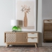møbler KENSY 120 x 34 x 54,5 cm Natur Træ Hvid