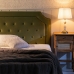 Čelo postele 160 x 7 x 78 cm Syntetické Tkaniny zelená