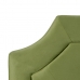 Čelo postele 160 x 7 x 78 cm Syntetické Tkaniny zelená