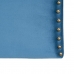 Čelo postele 160 x 6 x 60 cm Syntetické Tkaniny Modrá