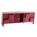 TV furniture ORIENTE Red Wood Iron MDF Wood 130 x 24 x 50,5 cm