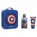 Conjunto de Perfume Infantil Cartoon Capitan America Neceser Lote Captain America 3 Peças 2 Peças