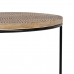 Postranní stolek 60 x 39,5 x 60 cm Přírodní Černý Kov Dřevo (2 kusů)