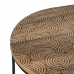 Sofabord 60 x 39,5 x 60 cm Natur Sort Metal Træ (2 enheder)