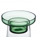 Lysholder 16,5 x 16,5 x 35 cm Grønn Glass