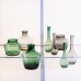 Vase Grønn Glass 12 x 12 x 33 cm